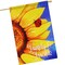 G128 House Flag Family & Friends Sunflower | 28x40 Inch | Printed Blockout Polyester - Summer Decoration